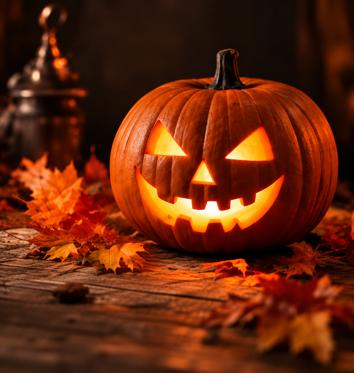 Lysande pumpa till Halloween